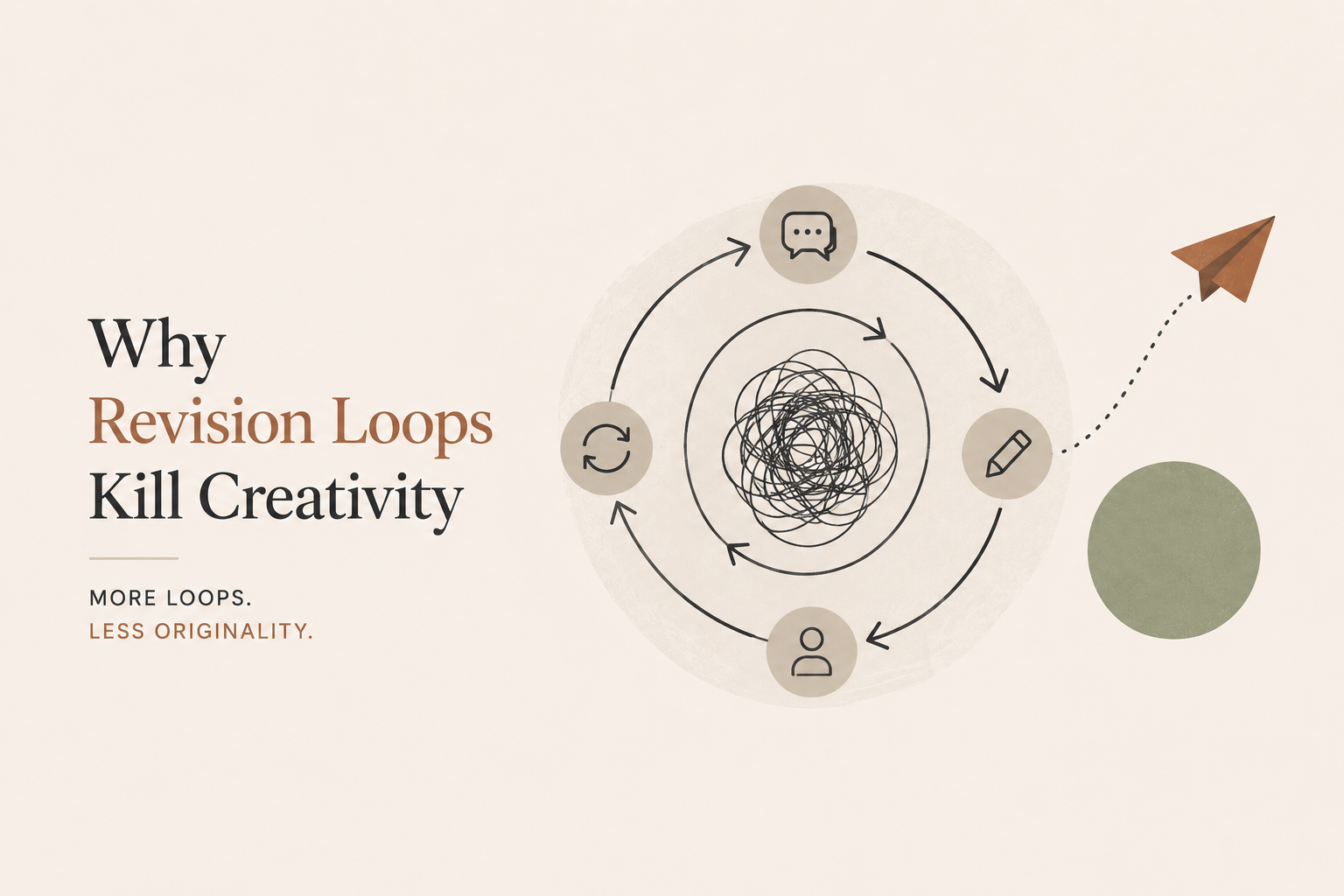 Great creative work emerges from clarity, focus, and decisive execution—not endless rounds of "just one more change."